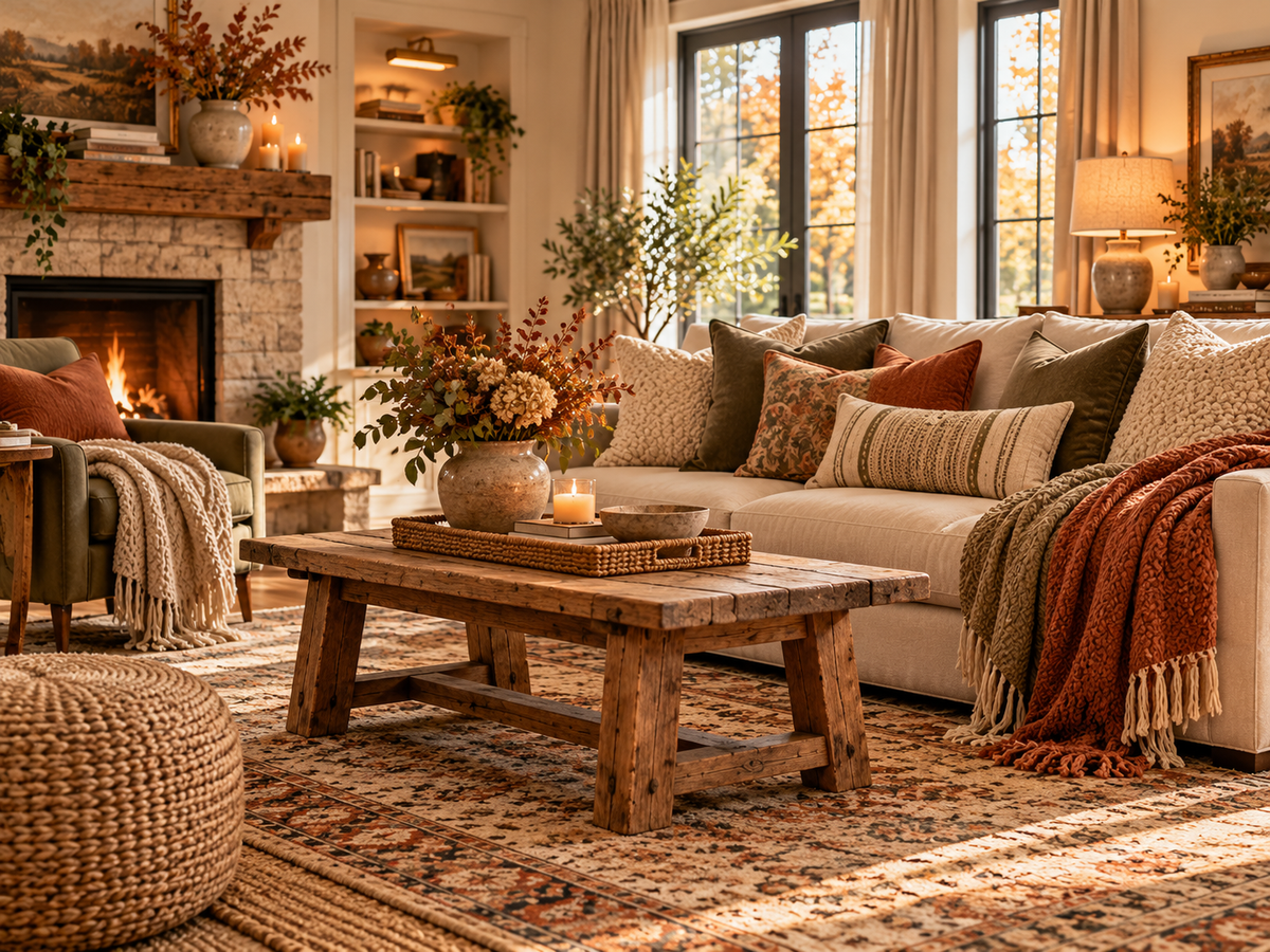 How to Layer Rugs, Pillows and Throws Like an Interior Designer
