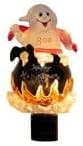 Novelty Lights LED Ghost in Cauldron Halloween Decoration Night Light