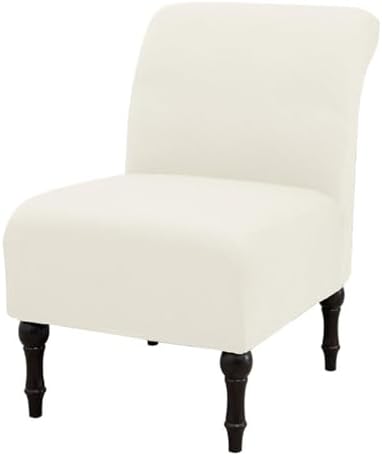 Eco-Ancheng Armless Chair Slipcover Removable Armless Accent Chairs Covers Washable Armless Slipper Chair Slipcover Printed Armless Chair Furniture Protector Covers for Living Dining Room Hotel