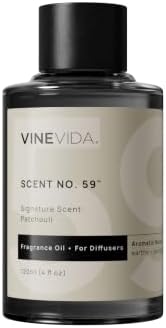 VINEVIDA [4 Fl Oz] Patchouli Fragrance Oil for Cold Air Diffusers, Essential Oils for Diffuser Oil Refill & Air Freshener Room Spray