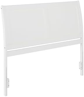AFI, Portland Queen Sleigh Solid Wood Panel Headboard, White