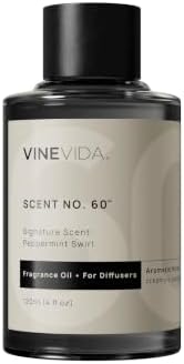 VINEVIDA [4 Fl Oz] Peppermint Swirl Fragrance Oil for Cold Air Diffusers, Essential Oils for Diffuser Oil Refill & Air Freshener Room Spray