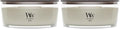WoodWick Fireside Scented Candle, Crackling Wick, 16oz (Pack of 2)