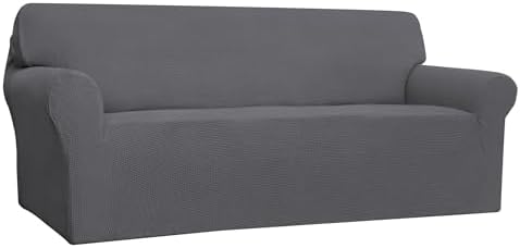 Easy-Going Stretch 4 Seater Oversized Sofa Couch Cover Gray