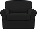 Easy-Going 2 Pieces Stretch Sofa Slipcover for Armchair Washable