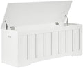 VANKILEY 47.2" Storage Chest Extra Large, Storage Bench.(White)