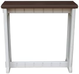 Patio Bar Set: Multiple Color Options, with or Without Stools, Durable & Stylish, USA Made - Perfect for Outdoor Spaces. (Warm Grey/Espresso, Single Bar)