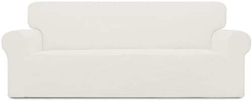 Easy-Going Stretch Oversized Sofa Couch Slipcover Washable Cream