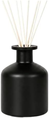 8.4oz Glass Reed Diffuser Bottles, Matte Black Fragrance Container