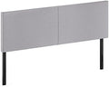 Furinno Roanne Headboard King Size, Plain Upholstered Wooden Head Board, Bed Frame Mount, Easy Assembly, for Bedroom, Dorm, Light Grey