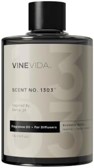 VINEVIDA [16 Fl Oz] Scent NO. 1303 Fragrance Oil for Cold Air Diffusers, Aromatic Notes of Leather Musk Sandalwood, Essential Oils for Diffuser Oil Refill & Air Freshener Room Spray
