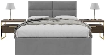 Vänt Wall Mounted Headboard Panels, Queen/Full, Micro Suede Grey