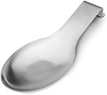 VanlonPro Stainless Steel Spoon Rest, Spatula Ladle Holder, Stainless Steel Utensil Spoon Rest Holder, Brushed Finish, Dishwasher Safe 9.8 x 3.7 Inch (Silver 1PC)