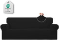 Easy-Going Stretch Halloween Couch Covers for Sofa Washable Large Black