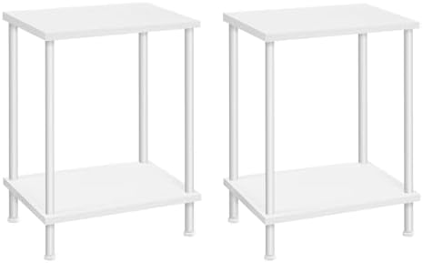 HOOBRO End Tables Set of 2, Small Side Tables, Nightstands for Small Spaces