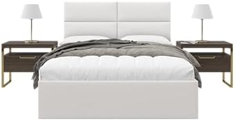 Vänt Wall Mounted Headboard Panels, Queen/Full, Boucle Ivory