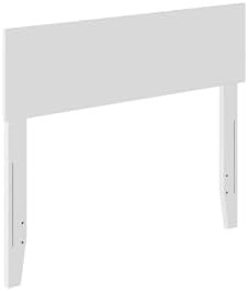 AFI, Orlando Twin Adjustable Modern Solid Wood Panel Headboard, White