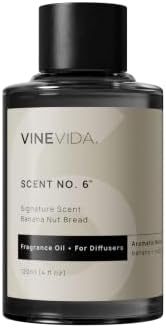 VINEVIDA [4 Fl Oz] Banana Nut Bread Fragrance Oil for Cold Air Diffusers, Essential Oils for Diffuser Oil Refill & Air Freshener Room Spray
