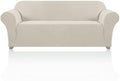 PrinceDeco Stretch Sofa Cover Slipcover 1-Piece, Spandex Jacquard Fabric Universal Couch Cover for 3 Cushion, Washable Non Slip Sofa Cover, Pet Friendly (Large Sofa 90"-100",Island Fossi)