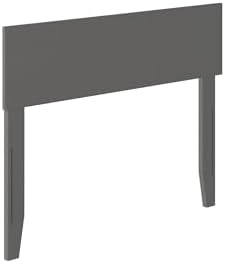 AFI, Orlando Twin Adjustable Modern Solid Wood Panel Headboard, Grey