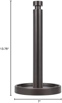 Ivilon Paper Towel Roll Stand - Steady and Easy Tear - Fits All Paper Towel Rolls - Oil Rubbed Bronze