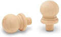 Small Wood Finials with Tenon, 7/8 inch, Pack of 50 Wooden Finials for Crafting, DIY Décor, and Wooden Finial Crafts, by Woodpeckers