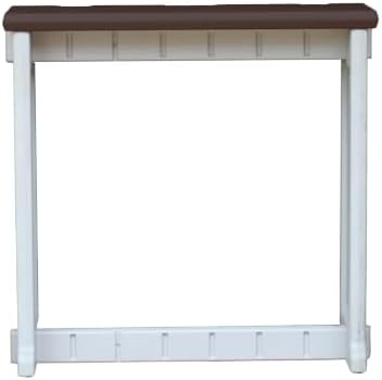 Patio Bar Set: Multiple Color Options, with or Without Stools, Durable & Stylish, USA Made - Perfect for Outdoor Spaces. (Warm Grey/Espresso, Single Bar)