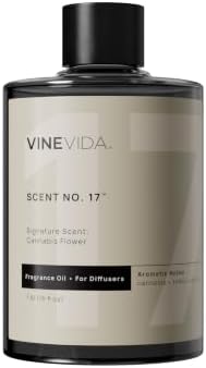 VINEVIDA [16 Fl Oz] Cannabis Flower Fragrance Oil for Cold Air Diffusers, Essential Oils for Diffuser Oil Refill & Air Freshener Room Spray