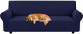 XINEAGE Stretch 4 Seater Slipcover, Non-Slip Pet Couch Cover,Navy Blue