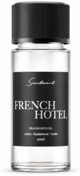 Scentiment French Hotel Diffuser Oil - Premium Hotel Scent with Notes of Clove, Patchouli & Sandalwood Home Scent, Aromatherapy Fragrance Oil Diffuser Refill - 0.68 fl oz (20 mL)