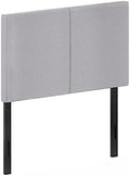 Furinno Roanne Plain Upholstered Headboard Twin Size, Glacier