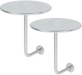 2 PS Wall Mounted Side Table Round Floating Nightstand L-Bracket Bar Table