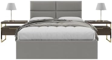 Vänt Wall Mounted Headboard Panels, Queen/Full, Zigrino Mineral