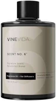 VINEVIDA [16 Fl Oz] Banana Nut Bread Fragrance Oil for Cold Air Diffusers, Essential Oils for Diffuser Oil Refill & Air Freshener Room Spray