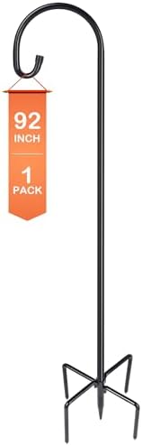 Ottsuls Shepherd-Hooks Adjustable for Bird-Feeder Lantern Plant-Hook Garden-Stake - Plant Stand Hanger for Outdoor Flower Basket, Bird Feeder Hanger Weddings Décor