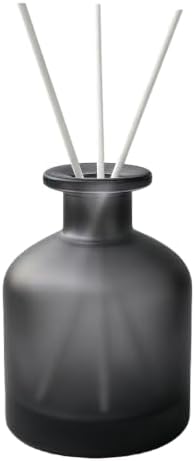 8.4oz Glass Reed Diffuser Bottles, Matte Grey Fragrance Container
