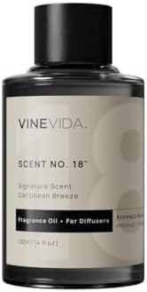 VINEVIDA Caribbean Breeze Fragrance Oil for Cold Air Diffusers - (4 Fl Oz) - Essential Oils for Diffuser Oil Refill & Air Freshener Room Spray