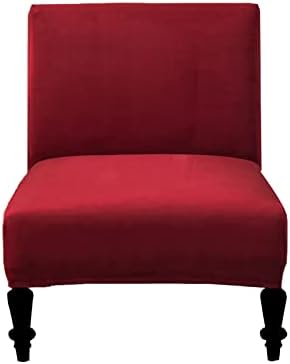 Eco-Ancheng Armless Chair Slipcover Removable Armless Accent Chairs Covers Washable Armless Slipper Chair Slipcover Printed Armless Chair Furniture Protector Covers for Living Dining Room Hotel