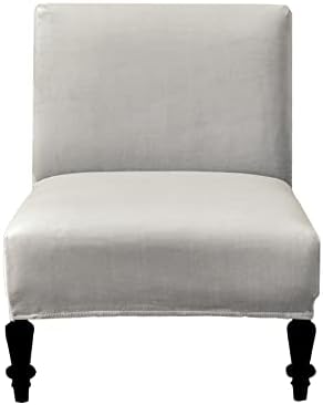 Eco-Ancheng Armless Chair Slipcover Removable Armless Accent Chairs Covers Washable Armless Slipper Chair Slipcover Printed Armless Chair Furniture Protector Covers for Living Dining Room Hotel