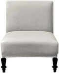 Eco-Ancheng Armless Chair Slipcover Removable Armless Accent Chairs Covers Washable Armless Slipper Chair Slipcover Printed Armless Chair Furniture Protector Covers for Living Dining Room Hotel
