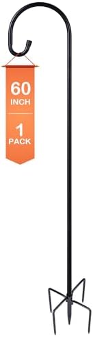 Ottsuls Shepherd-Hooks Adjustable for Bird-Feeder Lantern Plant-Hook Garden-Stake - Plant Stand Hanger for Outdoor Flower Basket, Bird Feeder Hanger Weddings Décor