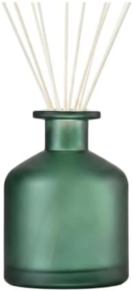 8.4oz Glass Reed Diffuser Bottles, Matte Green Fragrance Container