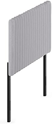 Furinno Roanne Upholstered Tufted Headboard, Glacier, Queen