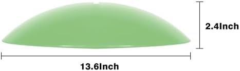 13" Bird Feeder Rain Guard, Hummingbird Feeder Shade Dome Cover, Hanging Baffle for Bird Feeder Pole,Smart Birds Feeder's Umbrella(Light Green), 4 Pack