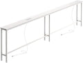 SUPERJARE 102 Inch Sofa Table with 2 Power Outlets and USB-C Ports