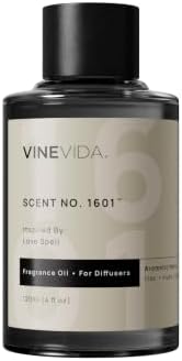 VINEVIDA [4 Fl Oz] Scent NO. 1601 Fragrance Oil for Cold Air Diffusers, Aromatic Notes of Lilac Musk Peach, Essential Oils for Diffuser Oil Refill & Air Freshener Room Spray