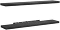 Amada 47 Inch Floating Shelves with Invisible Brackets, Set of 2, Black