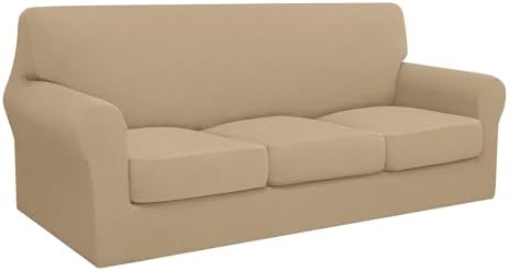 Easy-Going 4 Pieces Oversized Stretch Couch Cover for Dogs Washable