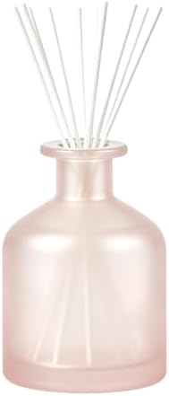 Empty Glass Reed Diffuser Bottles, Matte Pink Fragrance Container