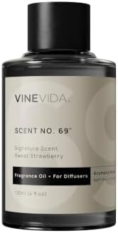 VINEVIDA [4 Fl Oz] Sweet Strawberry Fragrance Oil for Cold Air Diffusers, Essential Oils for Diffuser Oil Refill & Air Freshener Room Spray